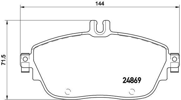 Placute frana BREMBO P50093 [1]