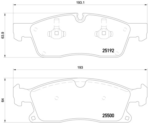Placute frana BREMBO P50109 [2]