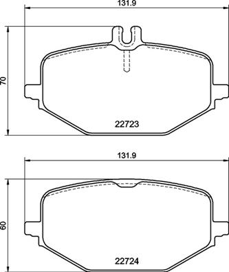 Placute frana BREMBO P50161 [2]