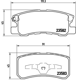 Placute frana BREMBO P54031 [1]