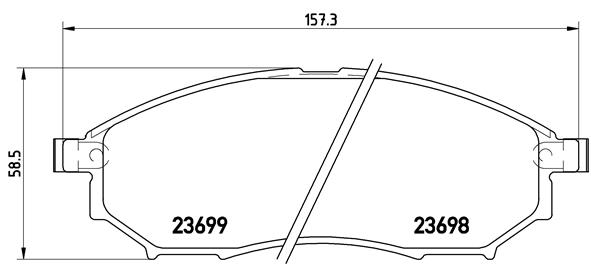 Placute frana BREMBO P56058 [1]