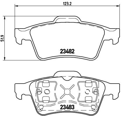 Placute frana BREMBO P59044 [2]