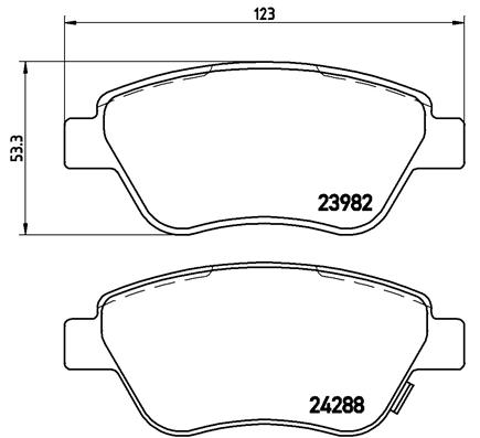 Placute frana BREMBO P59051 [1]
