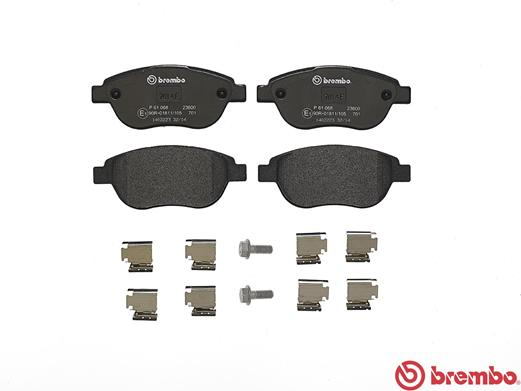 Placute frana BREMBO P61068 [1]