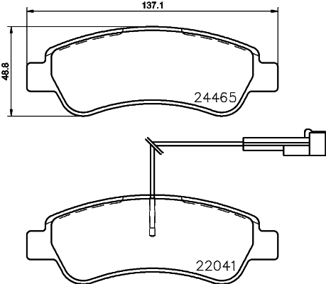 Placute frana BREMBO P61125 [2]