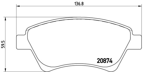 Placute frana BREMBO P68034 [2]