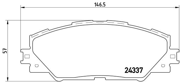 Placute frana BREMBO P83071 [1]