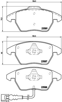 Placute frana BREMBO P85075 [2]