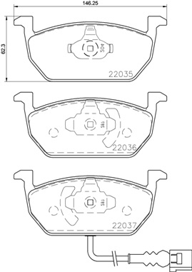 Placute frana BREMBO P85137 [2]