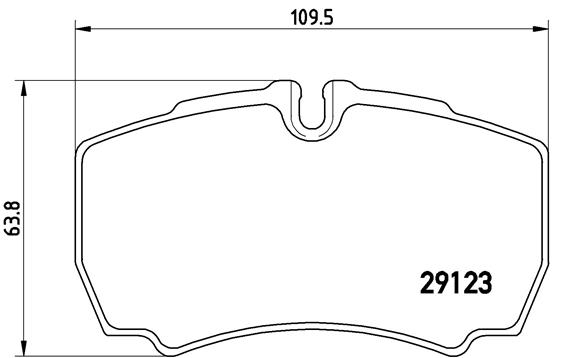 Placute frana BREMBO PA6023 [1]