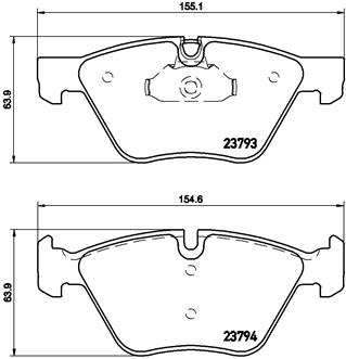 Placute frana BREMBO P06057 [2]