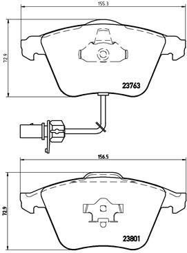 Placute frana BREMBO P85084 [1]