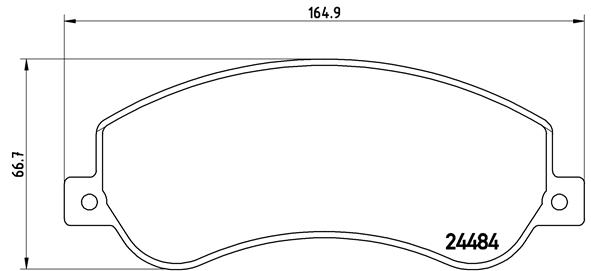 Placute frana BREMBO P85115 [1]
