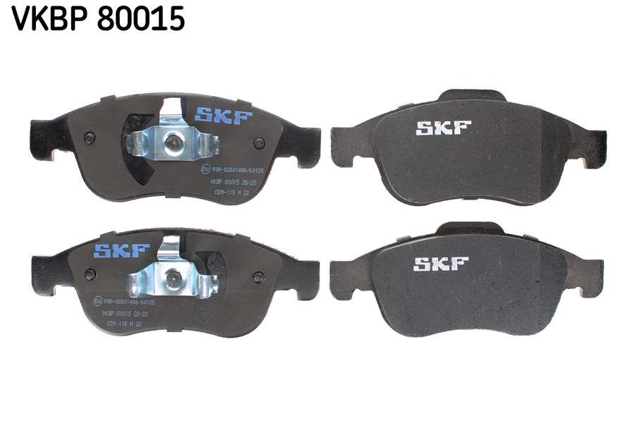 Set placute frana fata duster 1.5 SKF VKBP80015 [2]