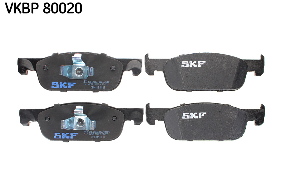 Set placute frana fata log. ii 2016 SKF VKBP80020 [4]