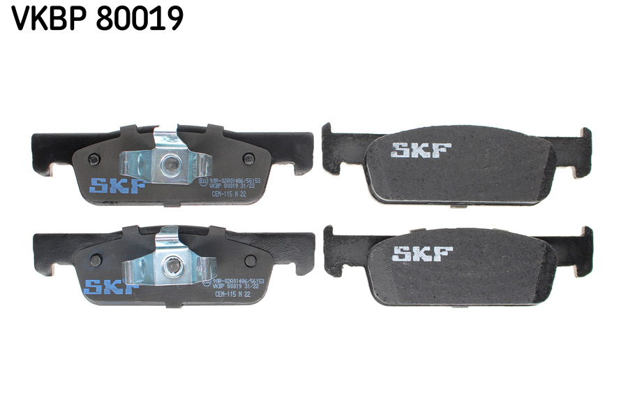 Set placute frana fata log. ii/sand. ii/mcv ii SKF VKBP80019 [6]