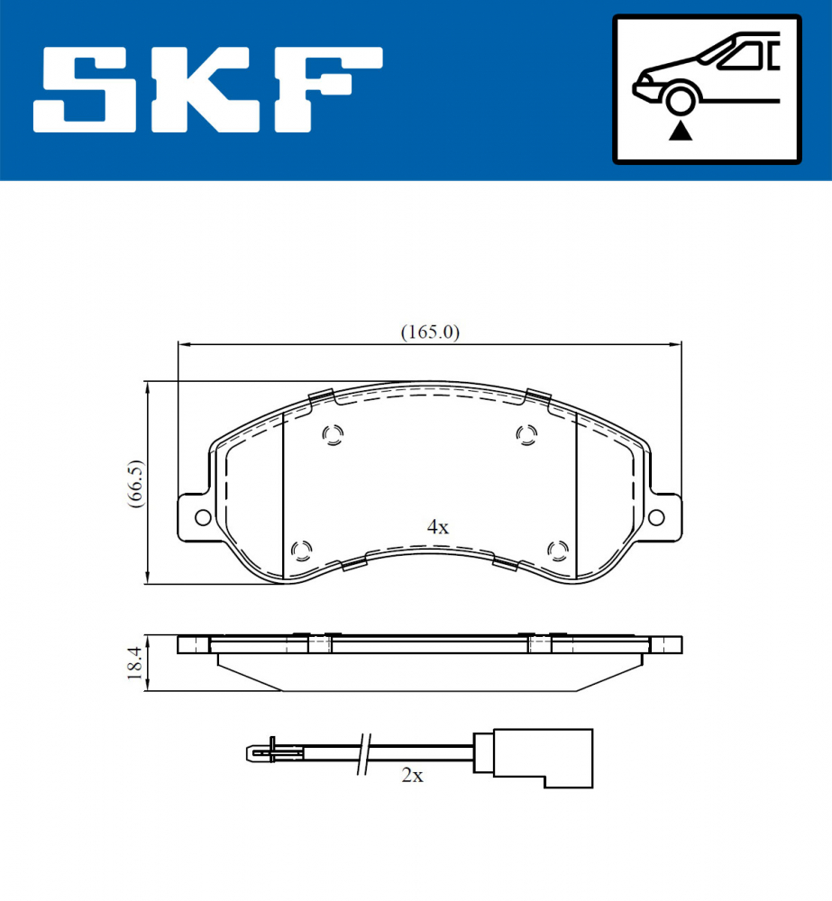 Set placute frana fata SKF VKBP80091E [2]