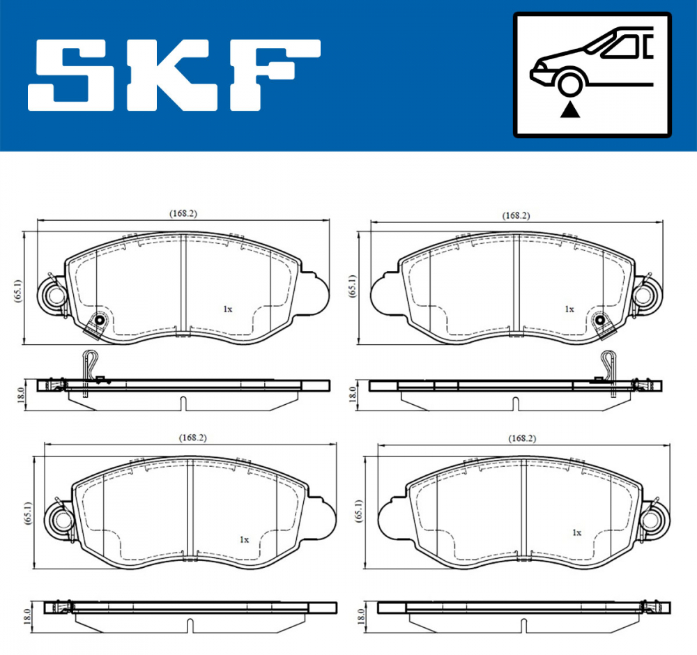 Set placute frana fata SKF VKBP80489A [3]