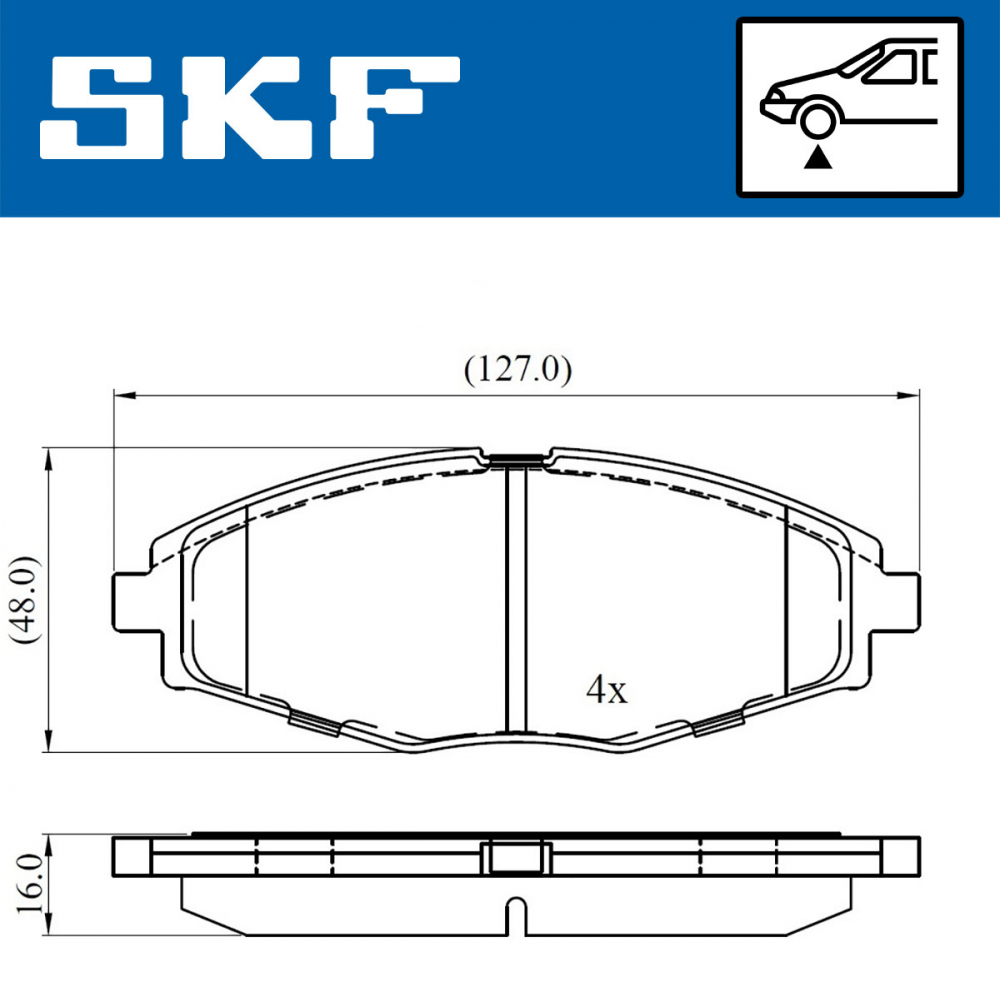 Set placute frana fata SKF VKBP80532 [3]
