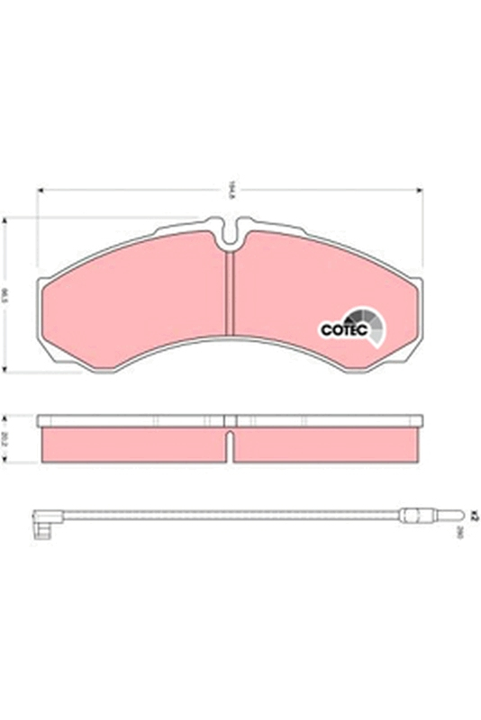 Set placute frana fata/spate TRW GDB1609 [1]