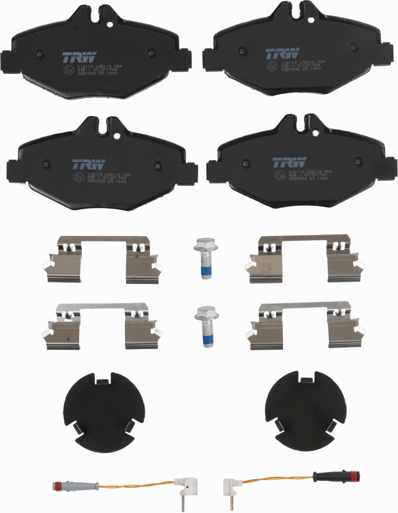 Set placute frana fata TRW GDB1542 [5]