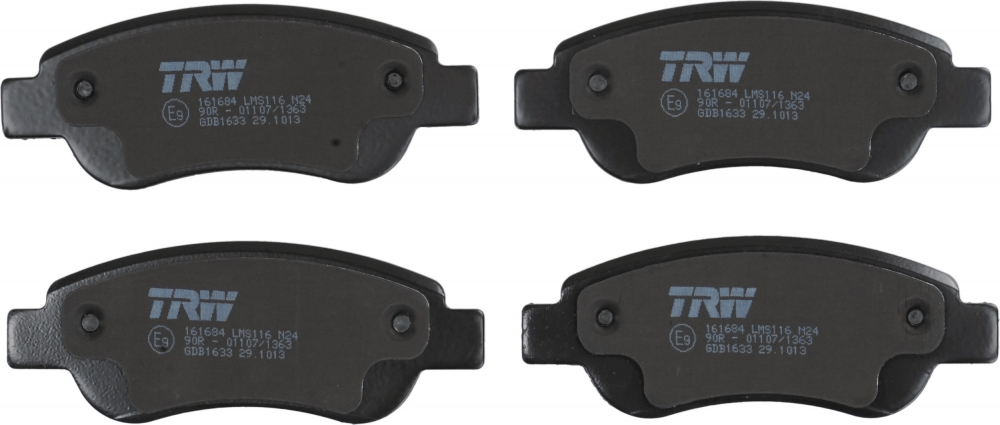 Set placute frana fata TRW GDB1633 [3]