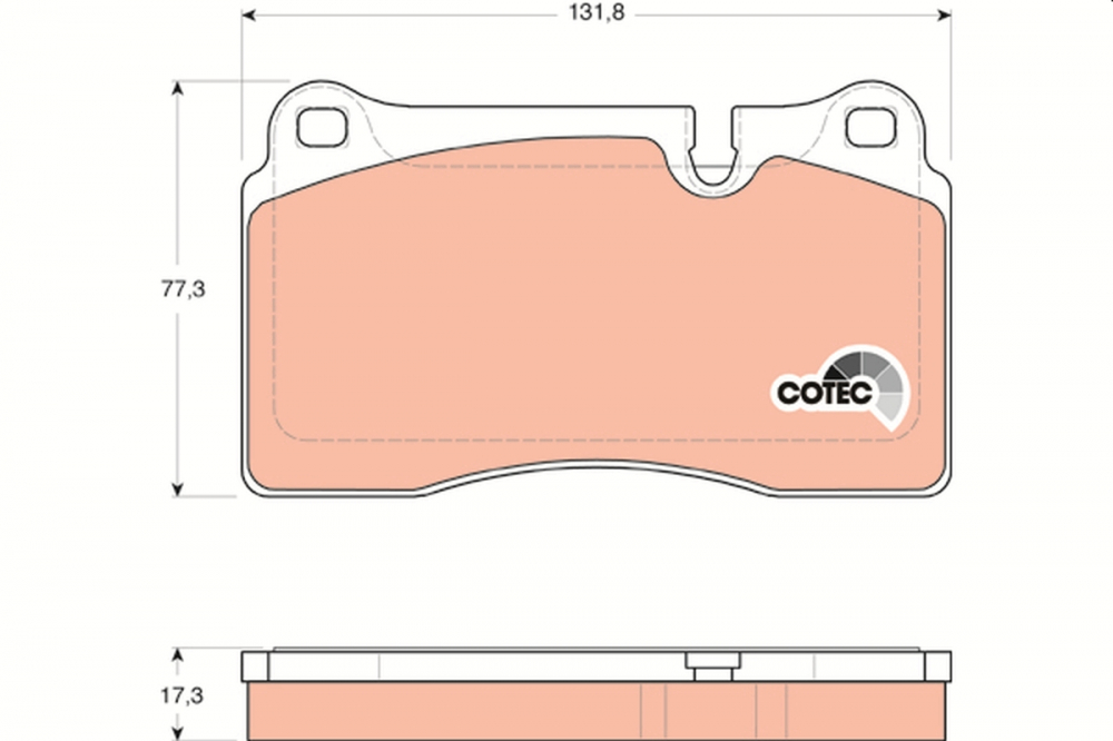 Set placute frana fata TRW GDB1743 [1]