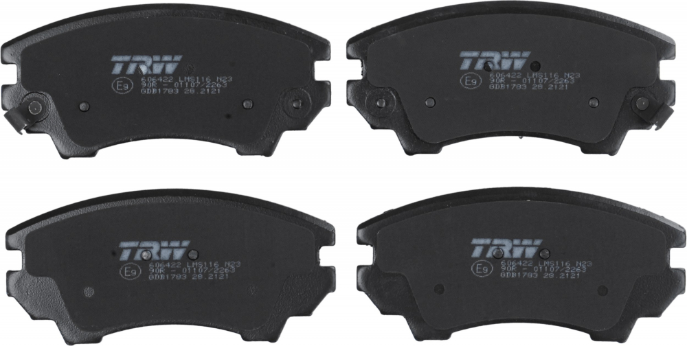 Set placute frana fata TRW GDB1783 [5]