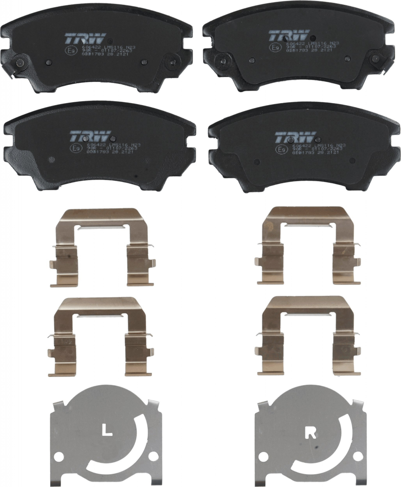 Set placute frana fata TRW GDB1783 [6]