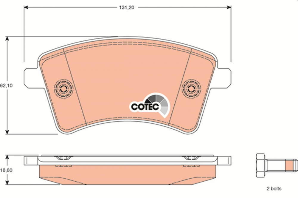 Set placute frana fata TRW GDB1785 [1]