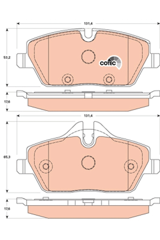 Set placute frana fata TRW GDB1870 [1]