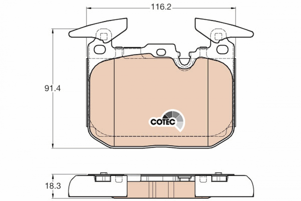 Set placute frana fata TRW GDB1943 [1]