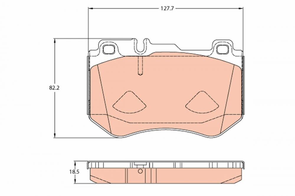 Set placute frana fata TRW GDB2078 [1]
