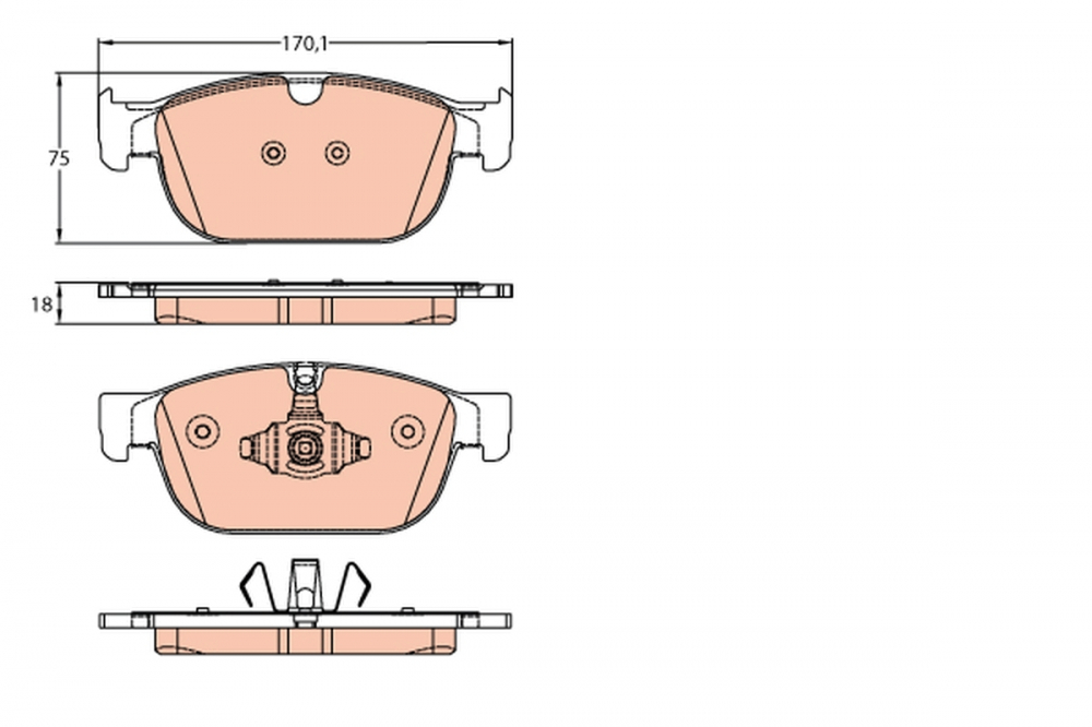 Set placute frana fata TRW GDB2153 [1]