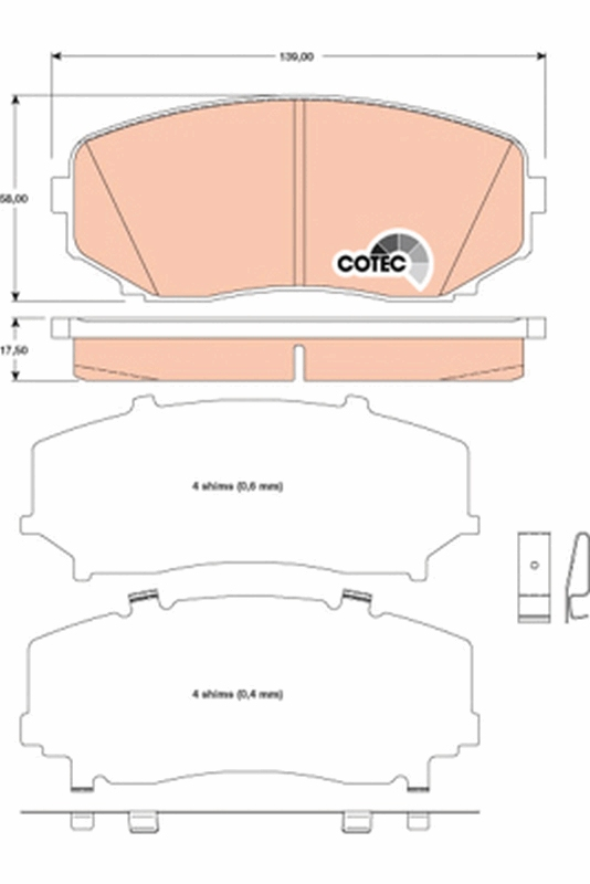 Set placute frana fata TRW GDB3471 [1]