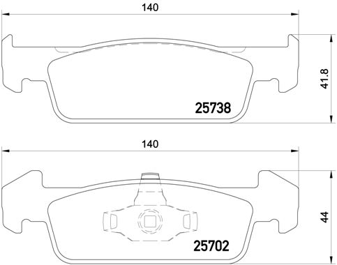 Placute frana BREMBO P68060 [1]