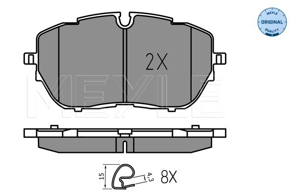 Set placute frana MEYLE 0252221818 [3]