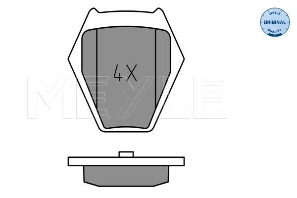 Set placute frana MEYLE 0252328017/W [1]