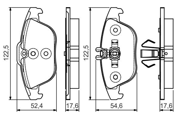 Set placute frana spate BOSCH 0986495105 [3]