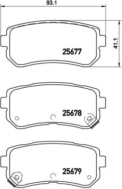 Placute frana BREMBO P30068 [1]