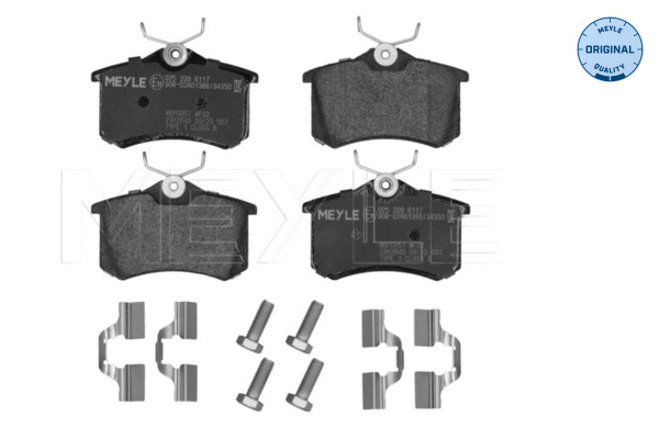 Set placute frana spate MEYLE 0252096117 [2]