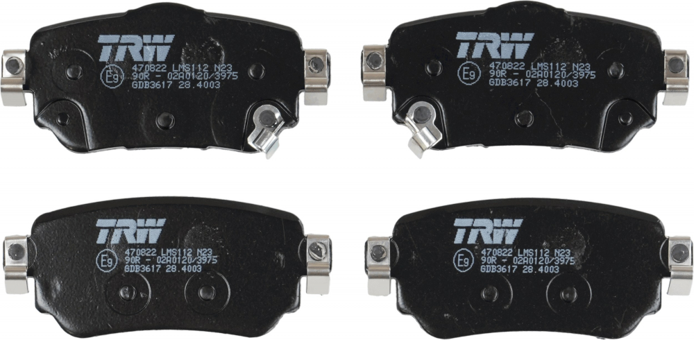 Set placute frana spate TRW GDB3617 [4]