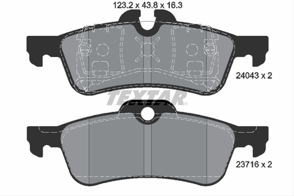 Set placute frana TEXTAR 2404301 [1]