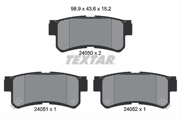 Set placute frana TEXTAR 2405001 [1]
