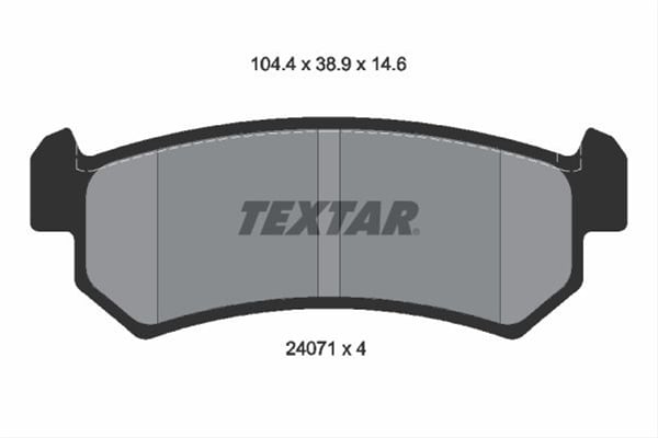 Set placute frana TEXTAR 2407101 [1]