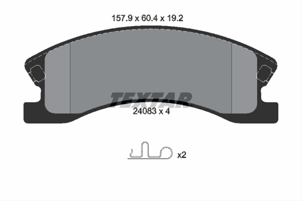 Set placute frana TEXTAR 2408301 [1]