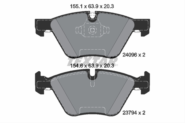 Set placute frana TEXTAR 2409601 [1]