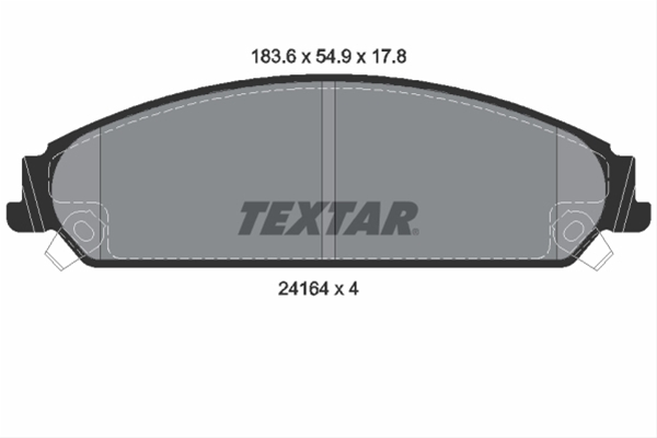 Set placute frana TEXTAR 2416401 [1]