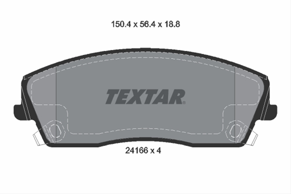 Set placute frana TEXTAR 2416601 [1]