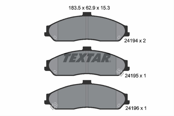 Set placute frana TEXTAR 2419401 [1]